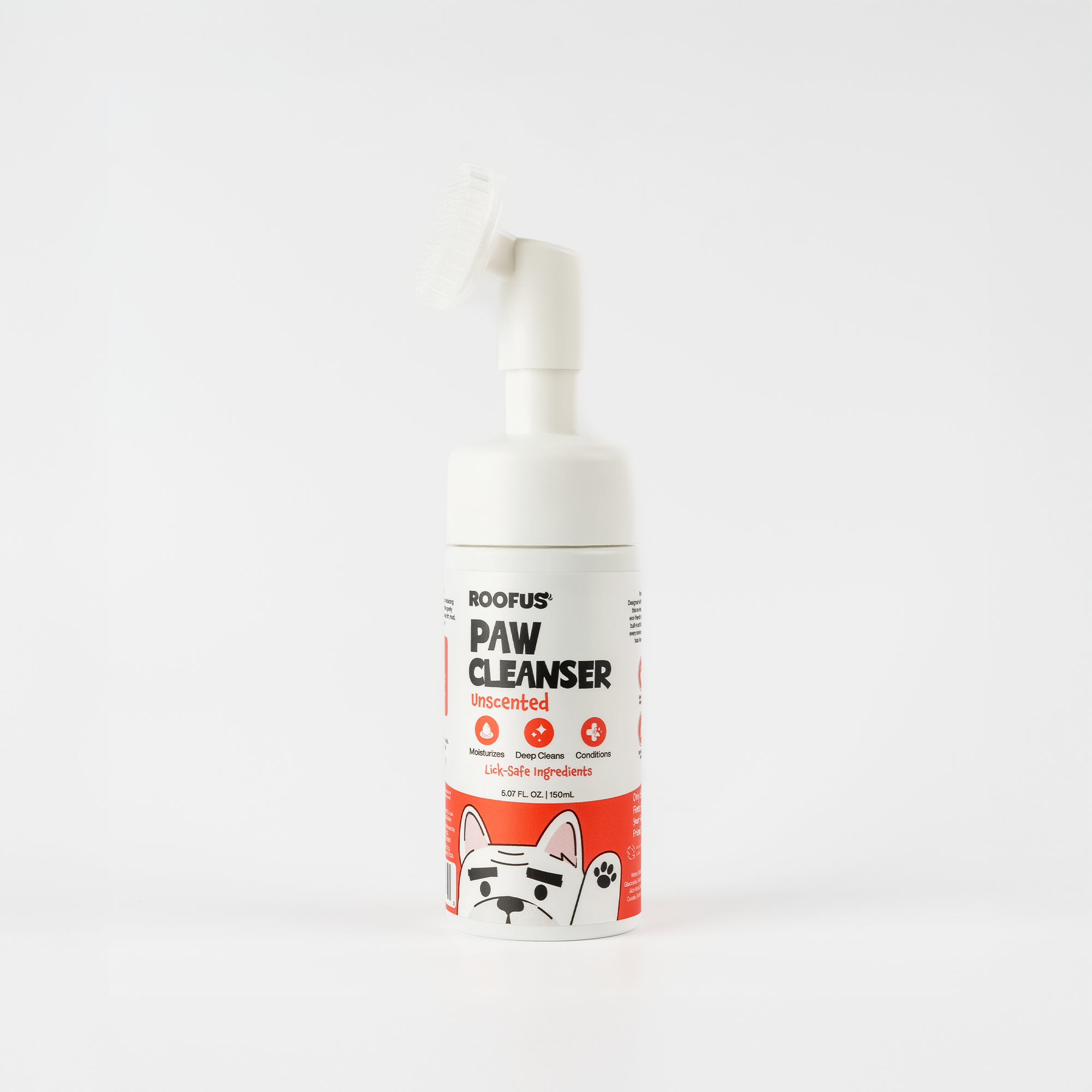 Paw Cleanser - Unscented - With Built-in Brush