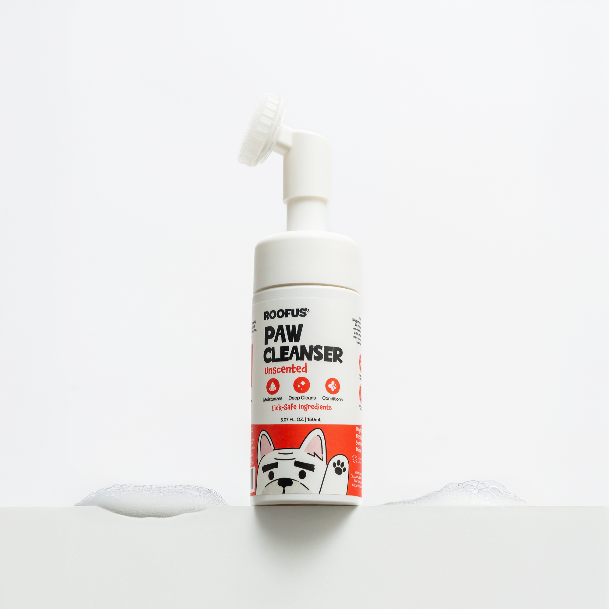 Paw Cleanser - Unscented - With Built-in Brush