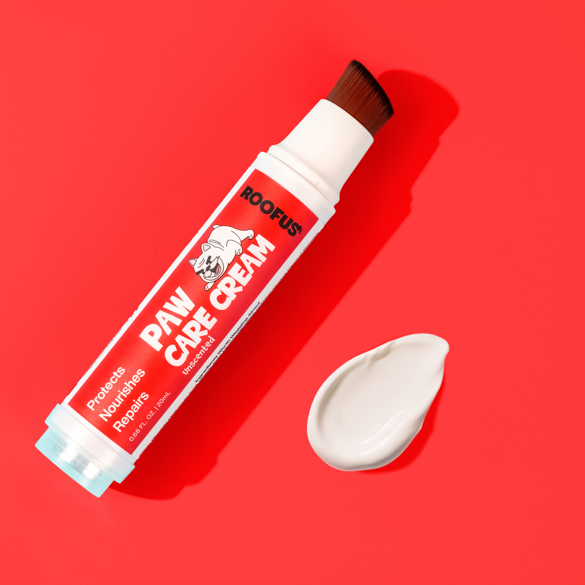 Paw Care Cream - Unscented - With Built-in Brush