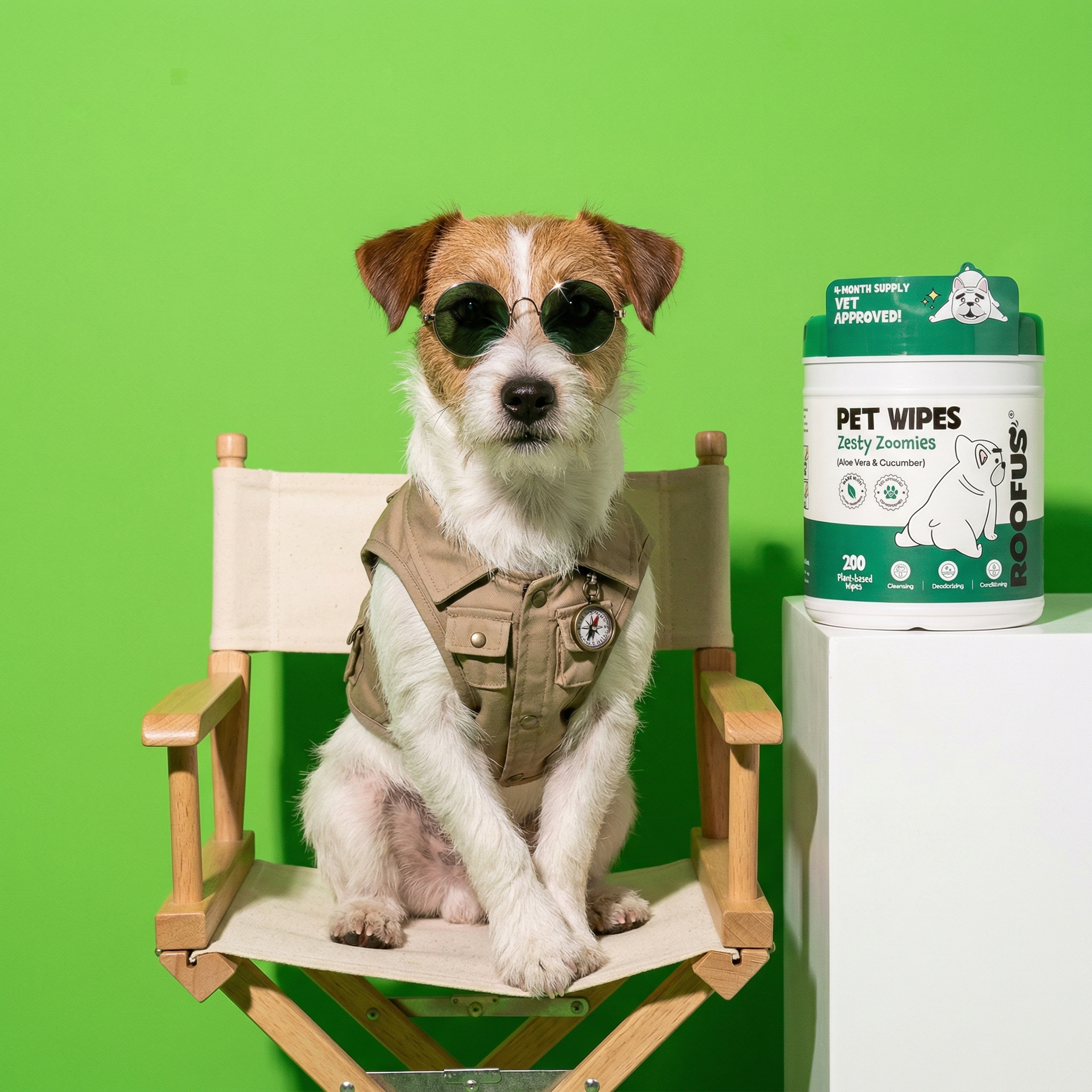 Pet Wipes - Zesty Zoomies - 200 XL Wipes