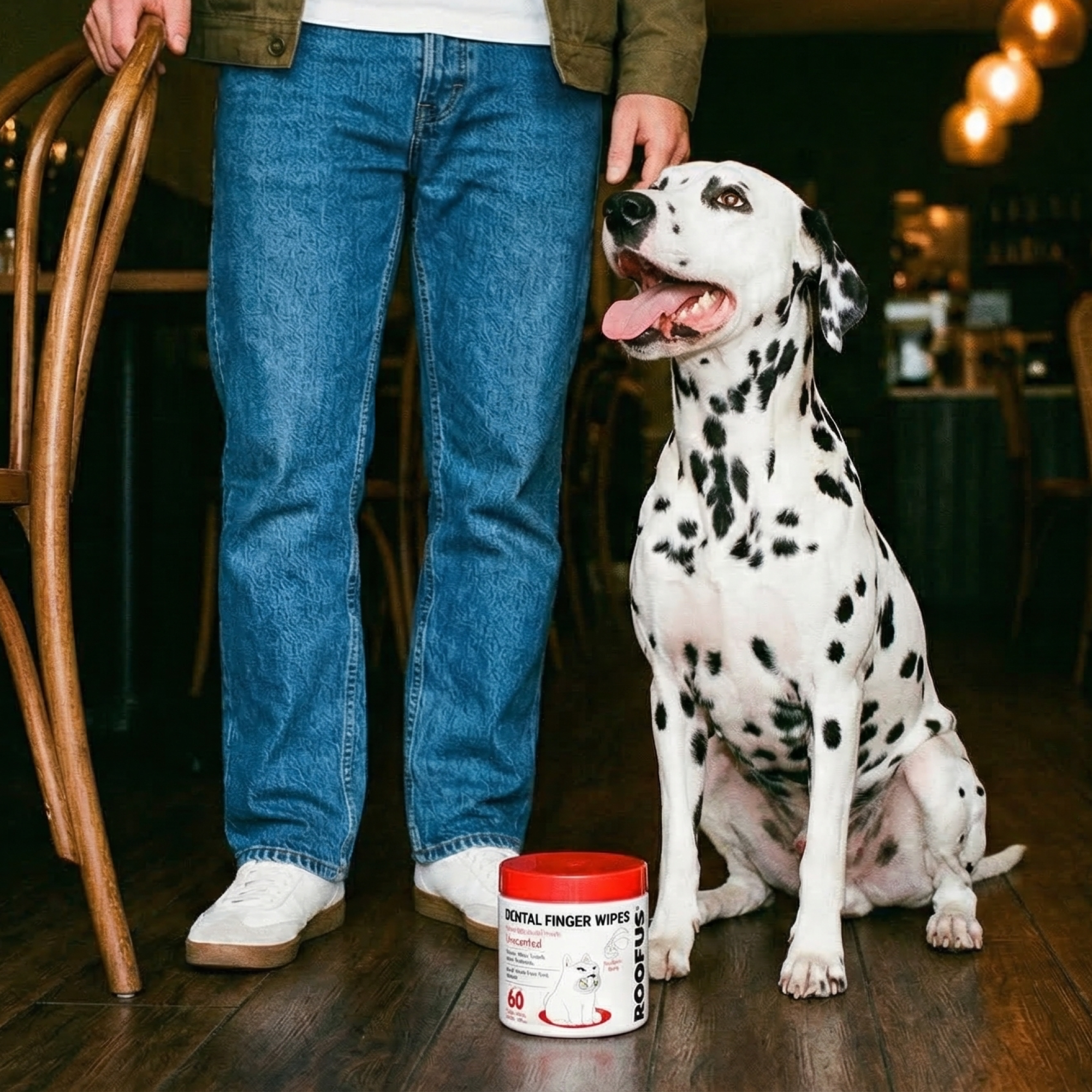 Dental Finger Wipes - Unscented - 60 Dual Sided Wipes