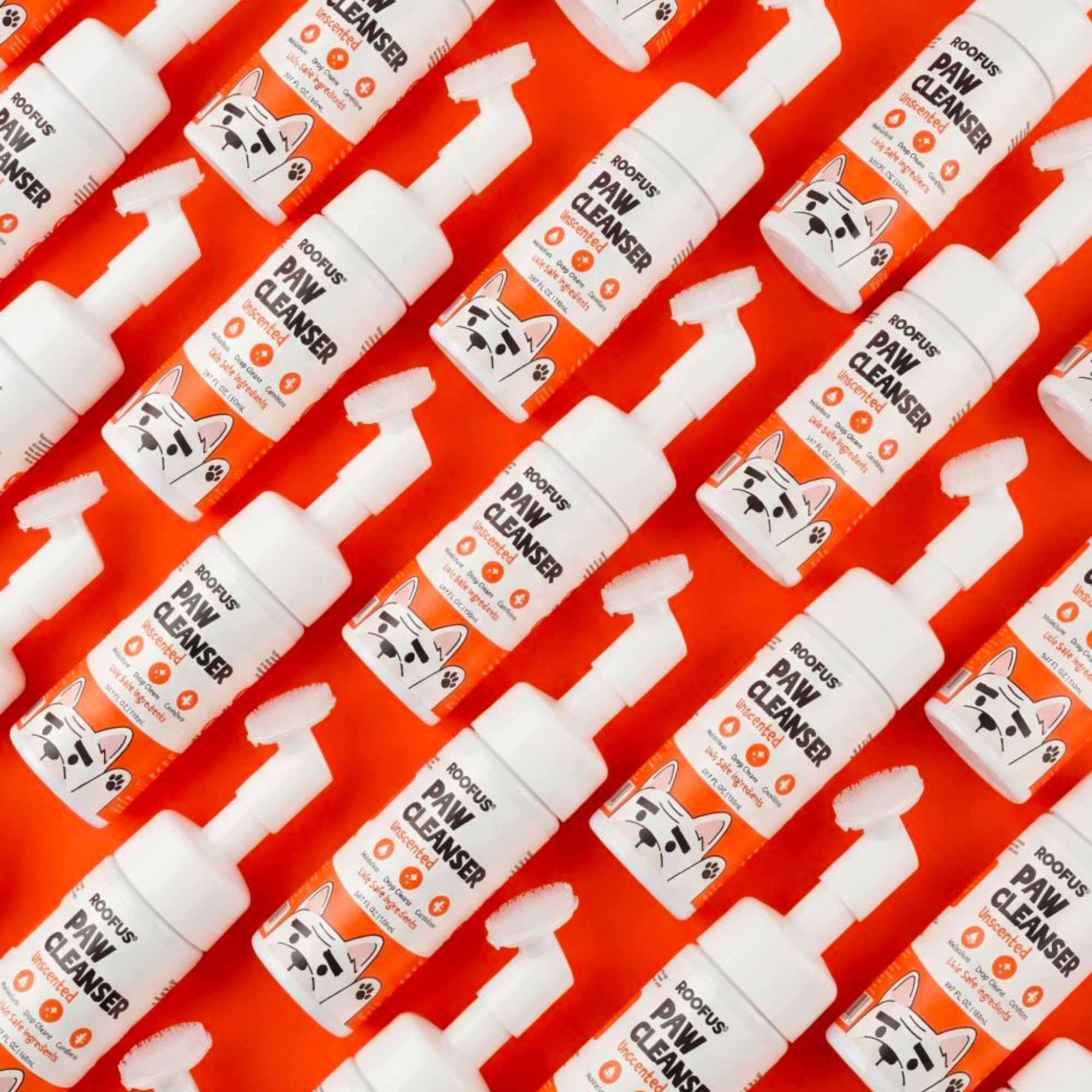 Paw Cleanser - Unscented - With Built-in Brush