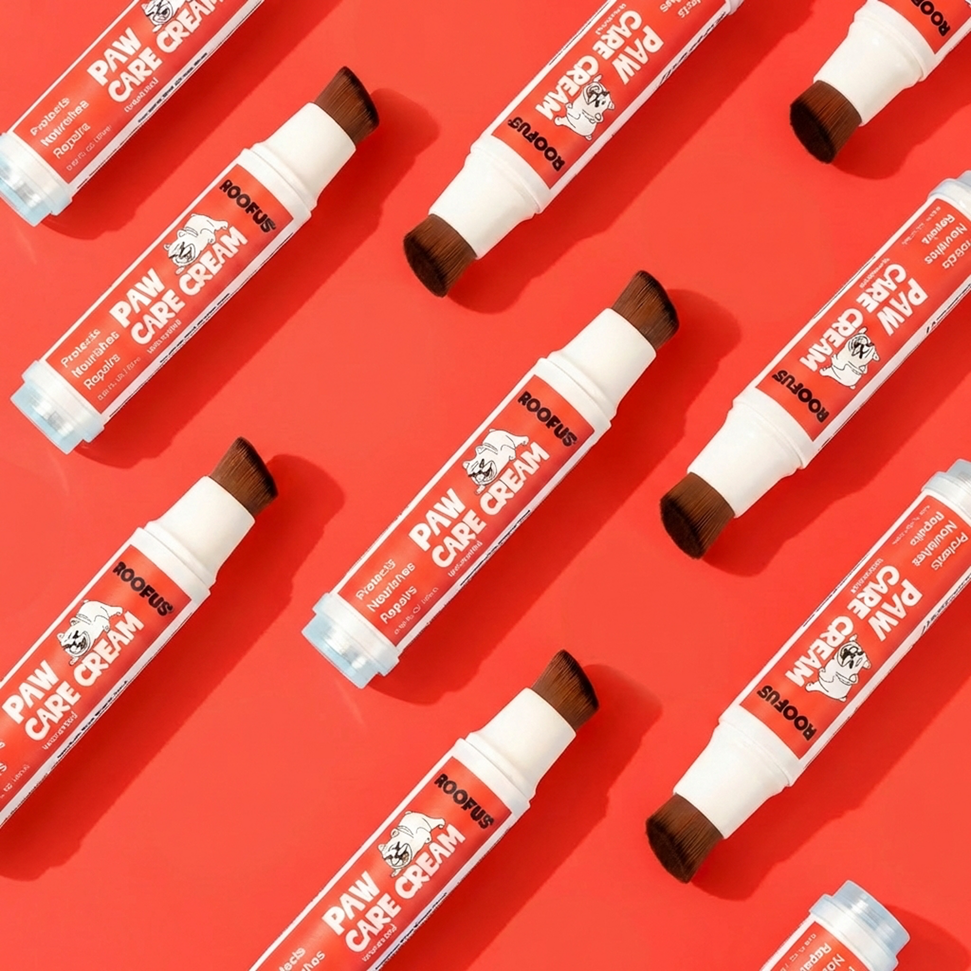 Paw Care Cream - Unscented - With Built-in Brush